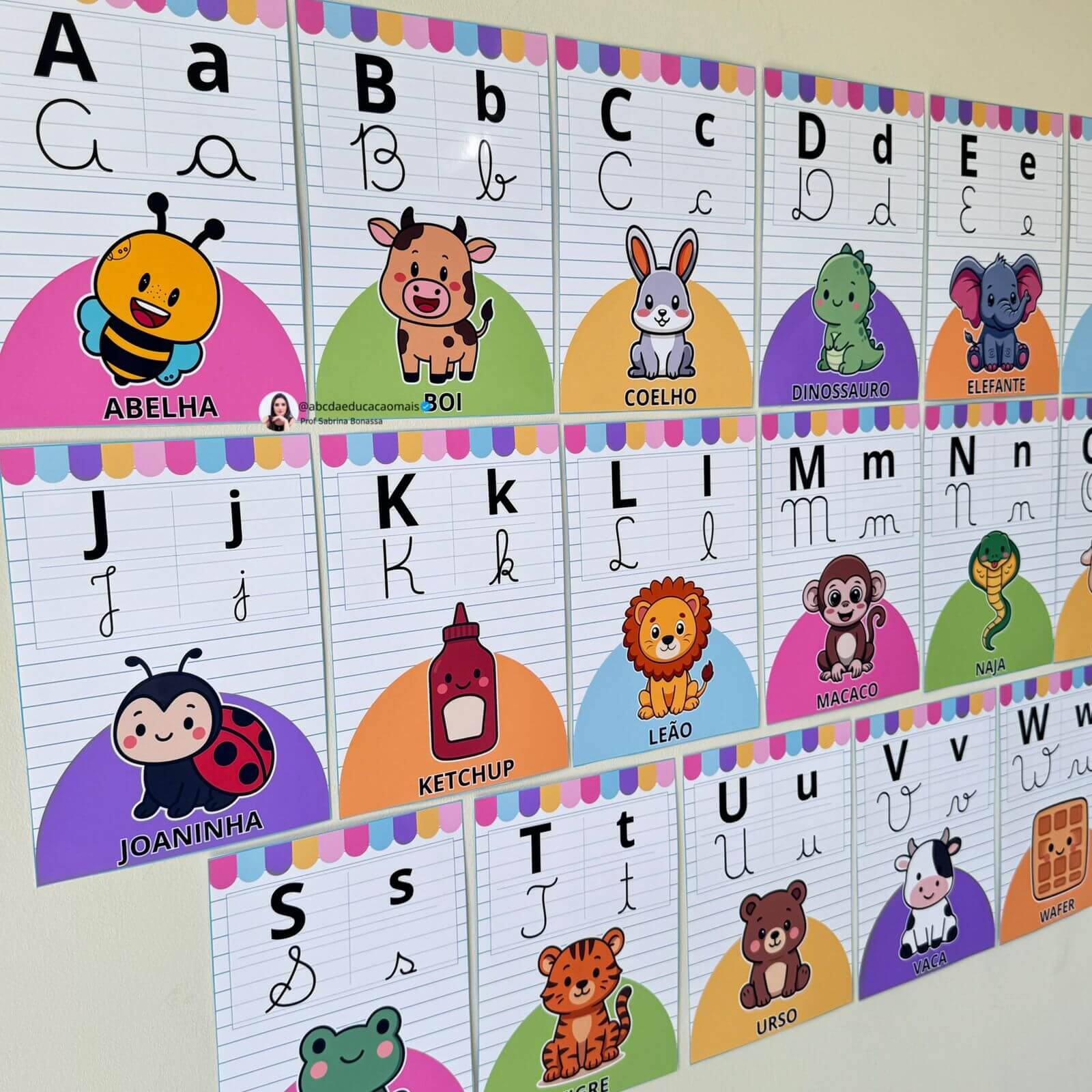 Alfabeto Ilustrado de Parede – 3 Variações - Imagem 3