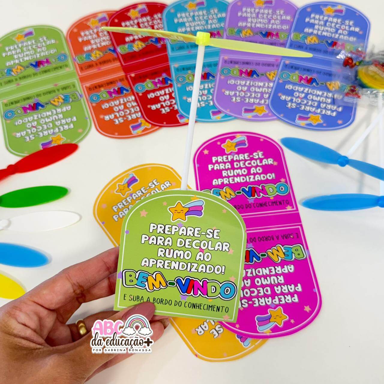 Lembrancinha Volta às Aulas – Pirulito Hélice - Imagem 7