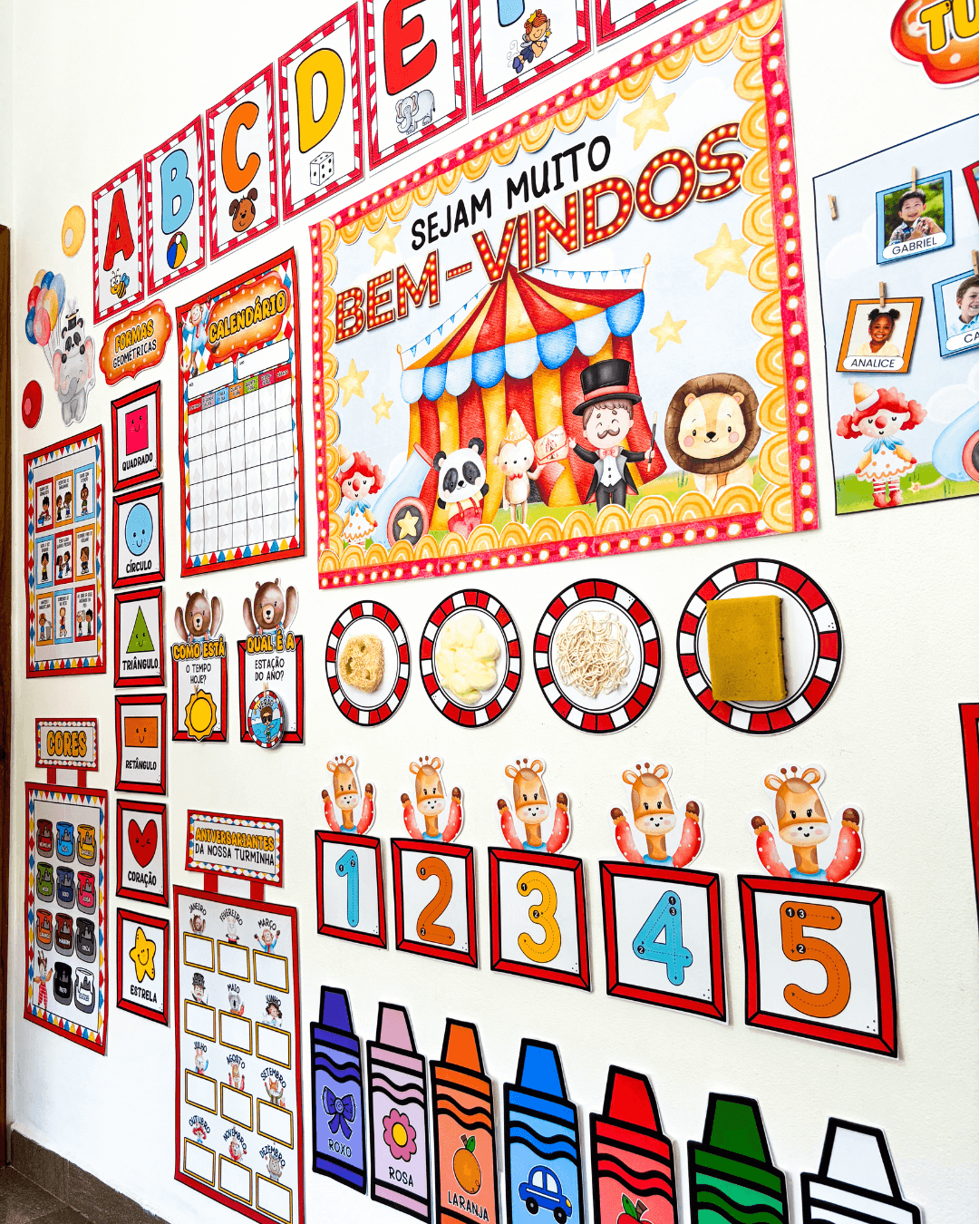 Kit Sala de Aula : Circo Mágico Educação Infantil - Imagem 9
