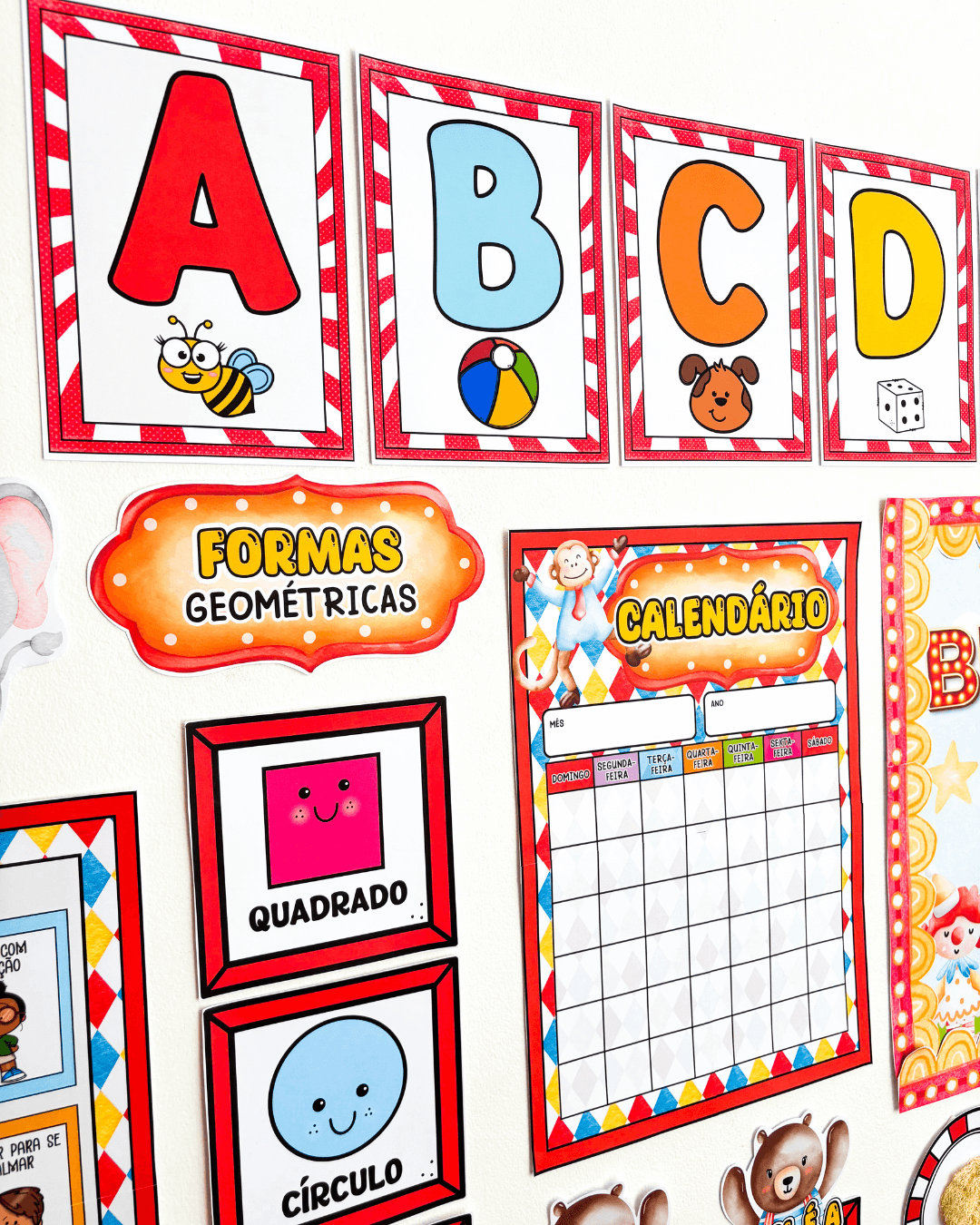 Kit Sala de Aula : Circo Mágico Educação Infantil - Imagem 10