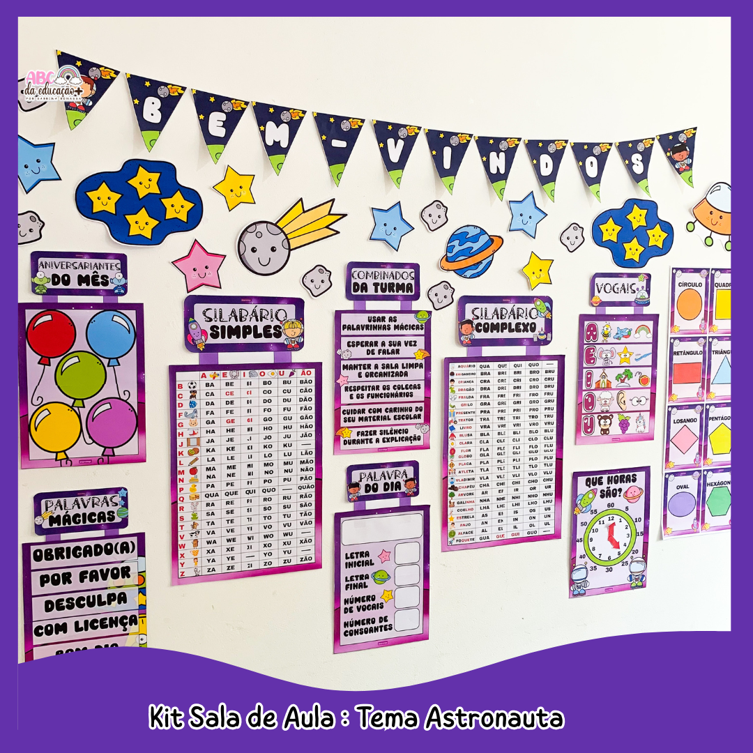 Kit Sala de Aula : Tema Astronauta - Imagem 7