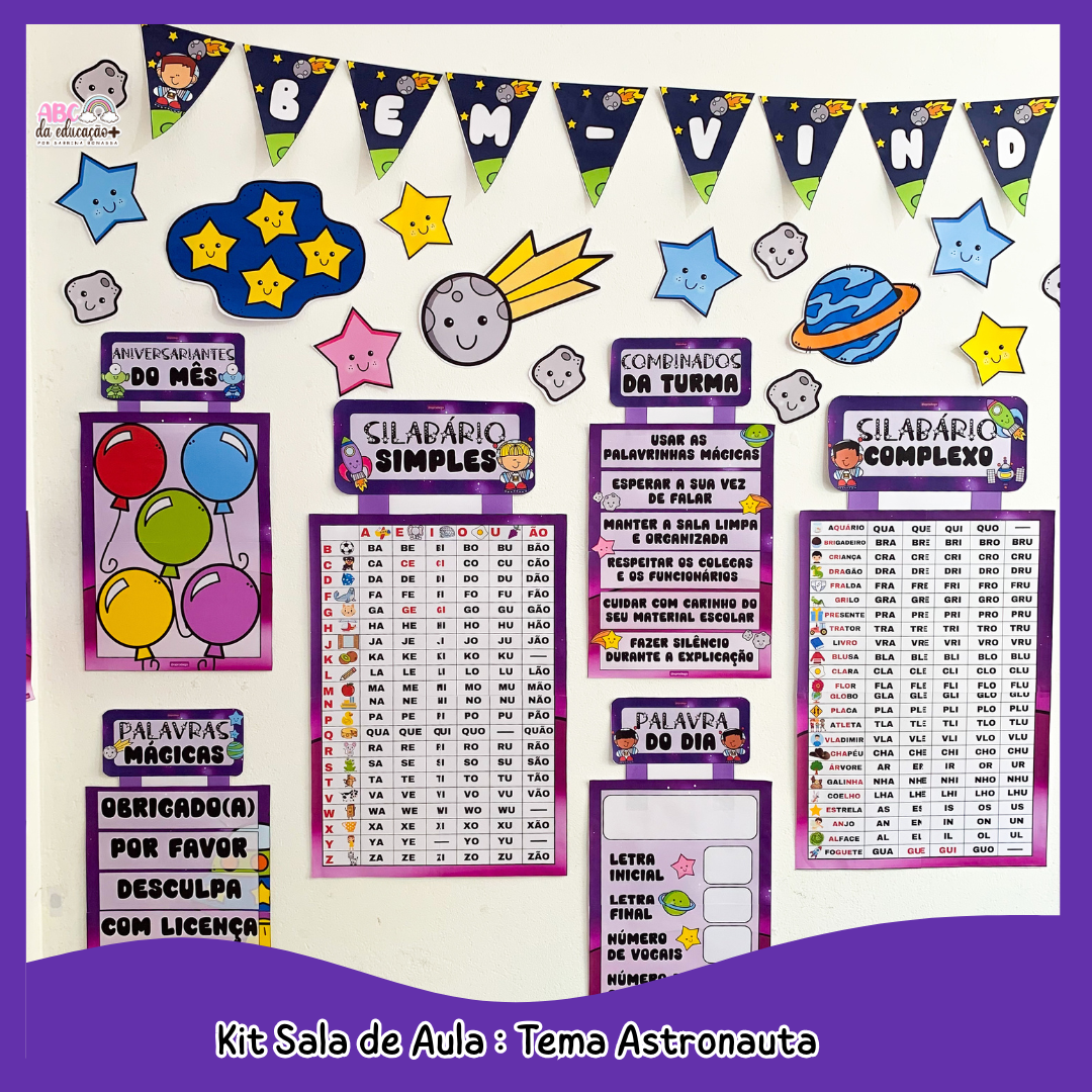 Kit Sala de Aula : Tema Astronauta - Imagem 3