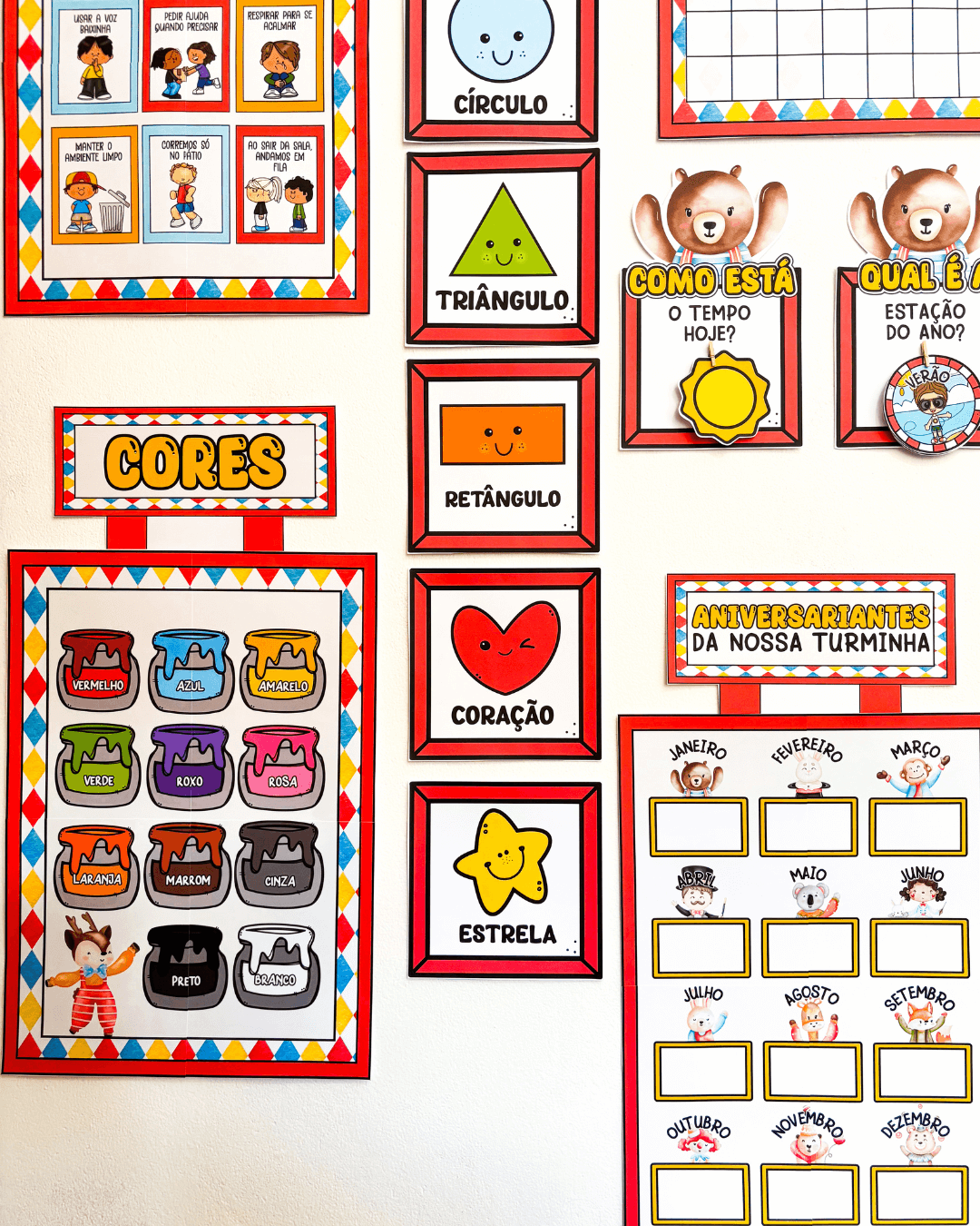 Kit Sala de Aula : Circo Mágico Educação Infantil - Imagem 18