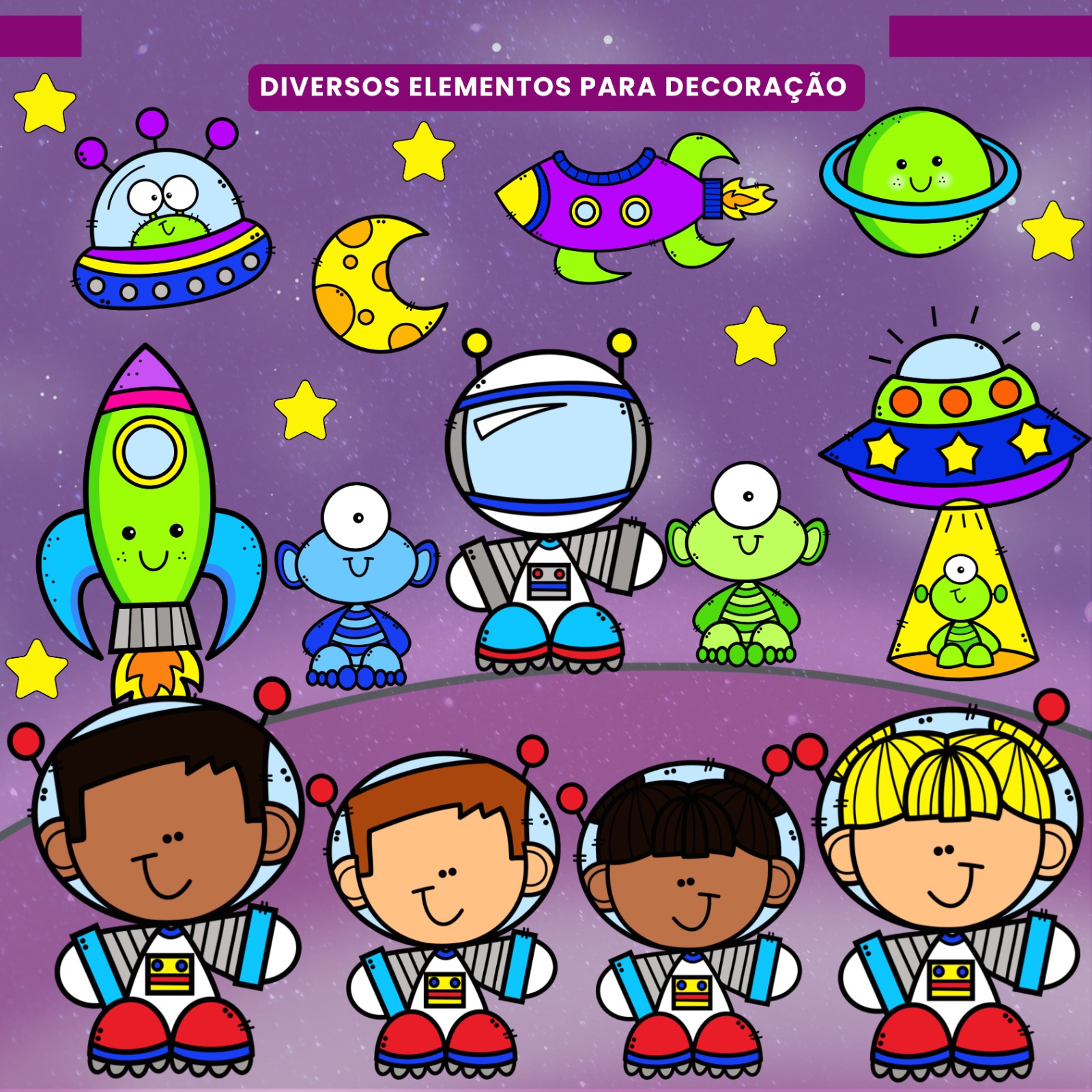 Kit Sala de Aula : Tema Astronauta - Imagem 13