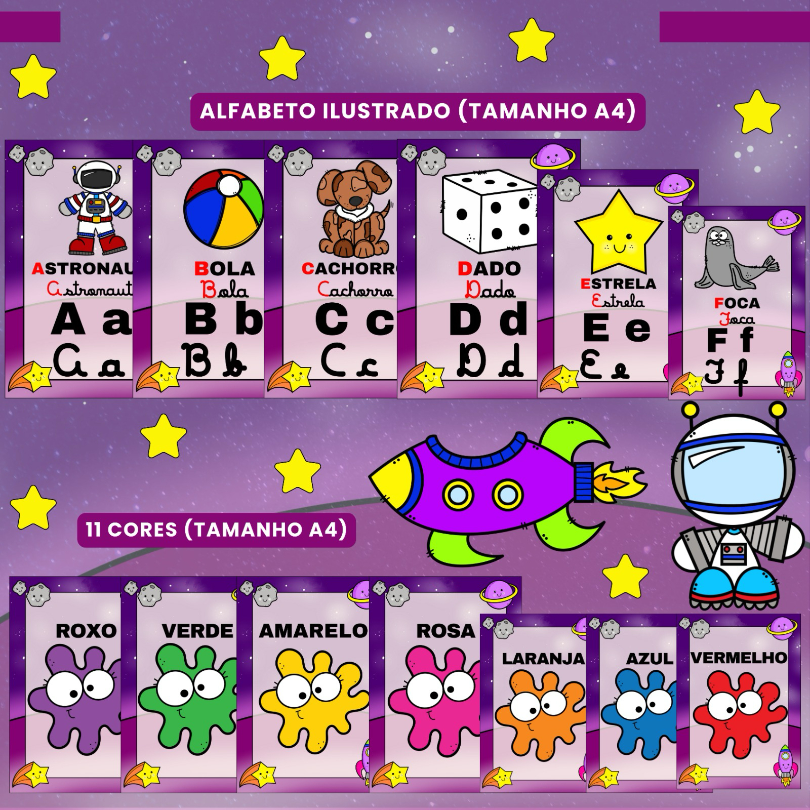 Kit Sala de Aula : Tema Astronauta - Imagem 10