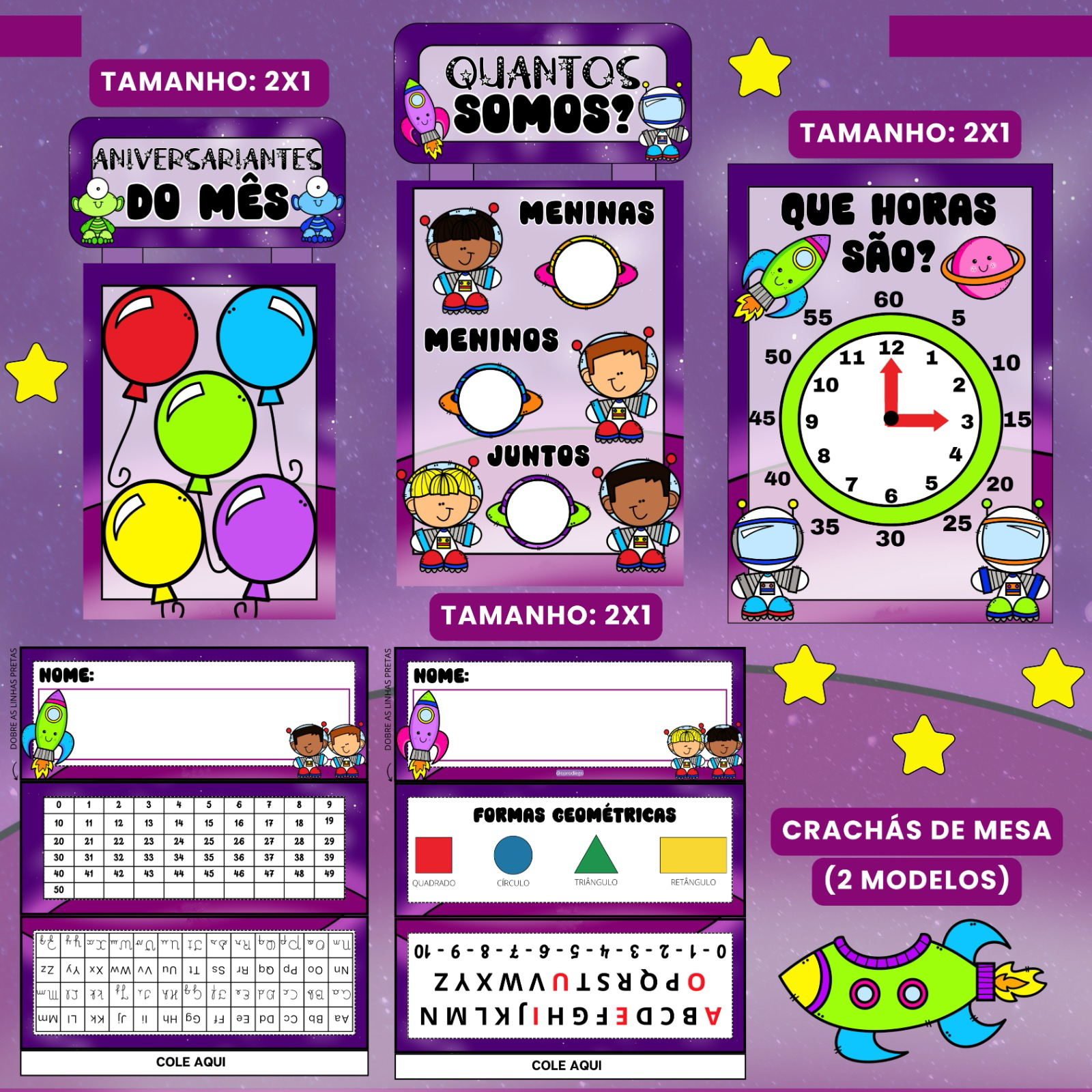 Kit Sala de Aula : Tema Astronauta - Imagem 8