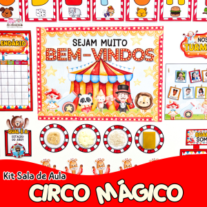 Kit Sala de Aula : Circo Mágico Educação Infantil