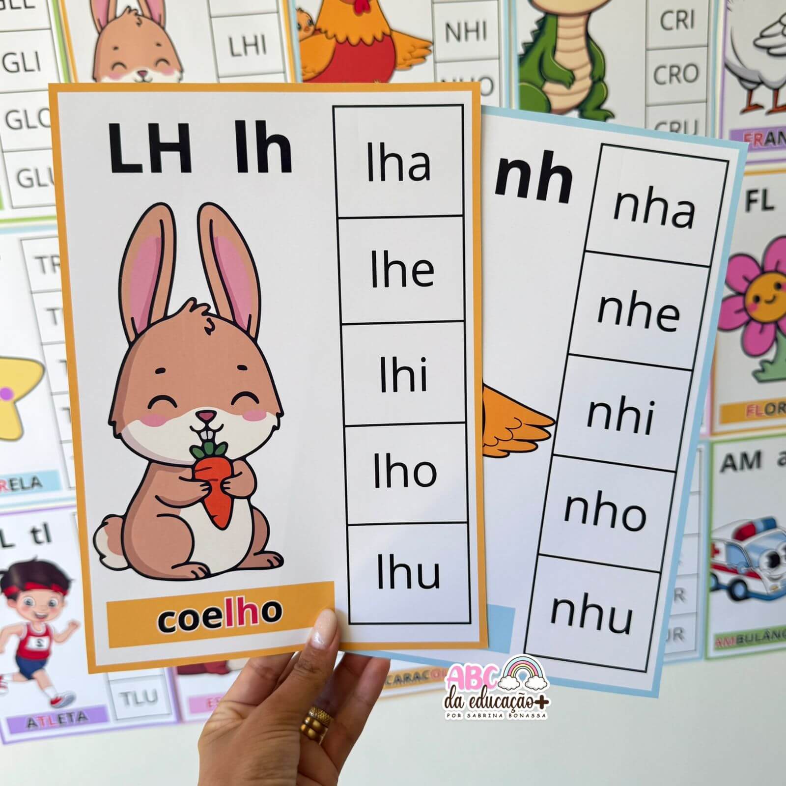 Silabário de Parede Ilustrado Sílabas Complexas– 3 Modelos Inclusos - Imagem 8