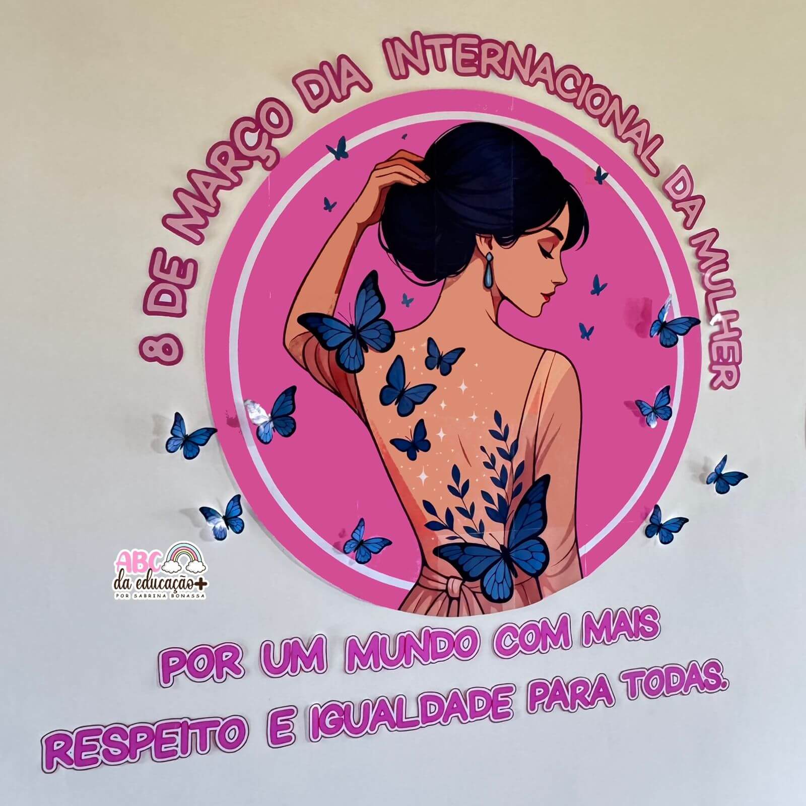 Painel Circular Dia da Mulher - Imagem 7