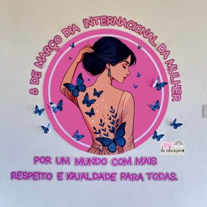 Painel Circular Dia da Mulher