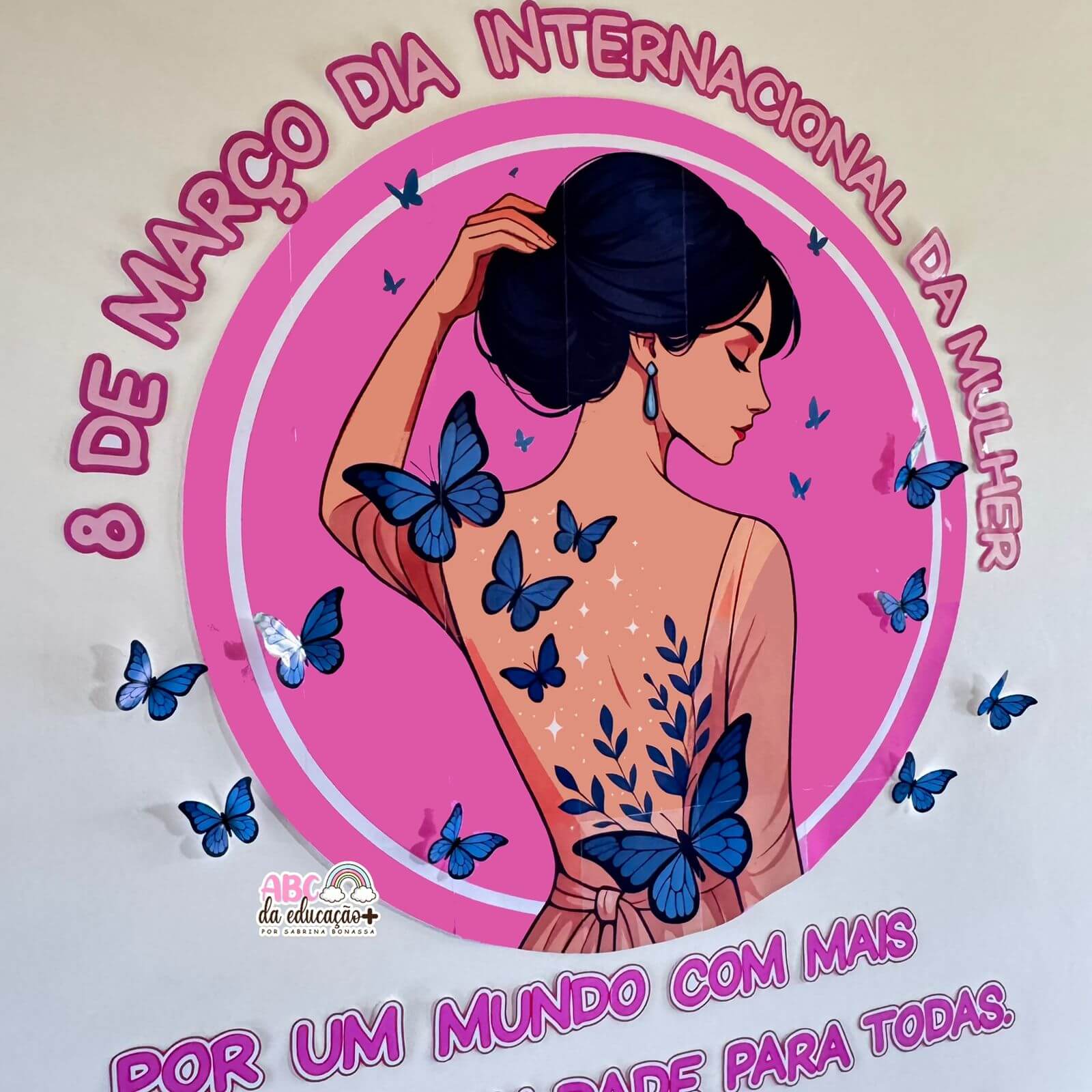 Painel Circular Dia da Mulher - Imagem 6