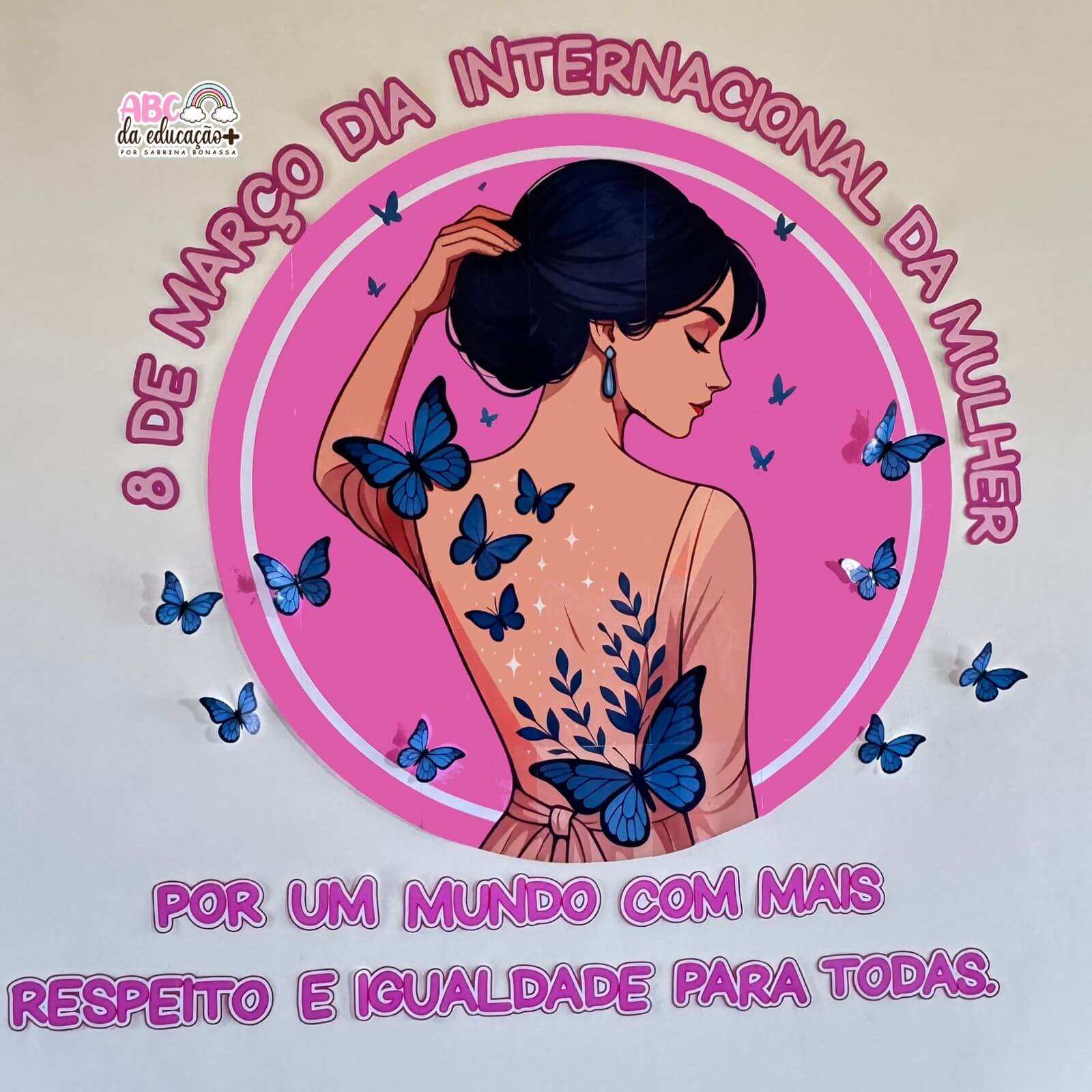 Painel Circular Dia da Mulher - Imagem 5