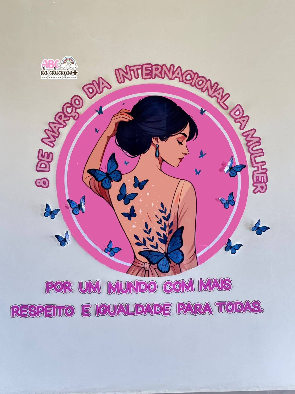 Painel Circular Dia da Mulher - Imagem 4