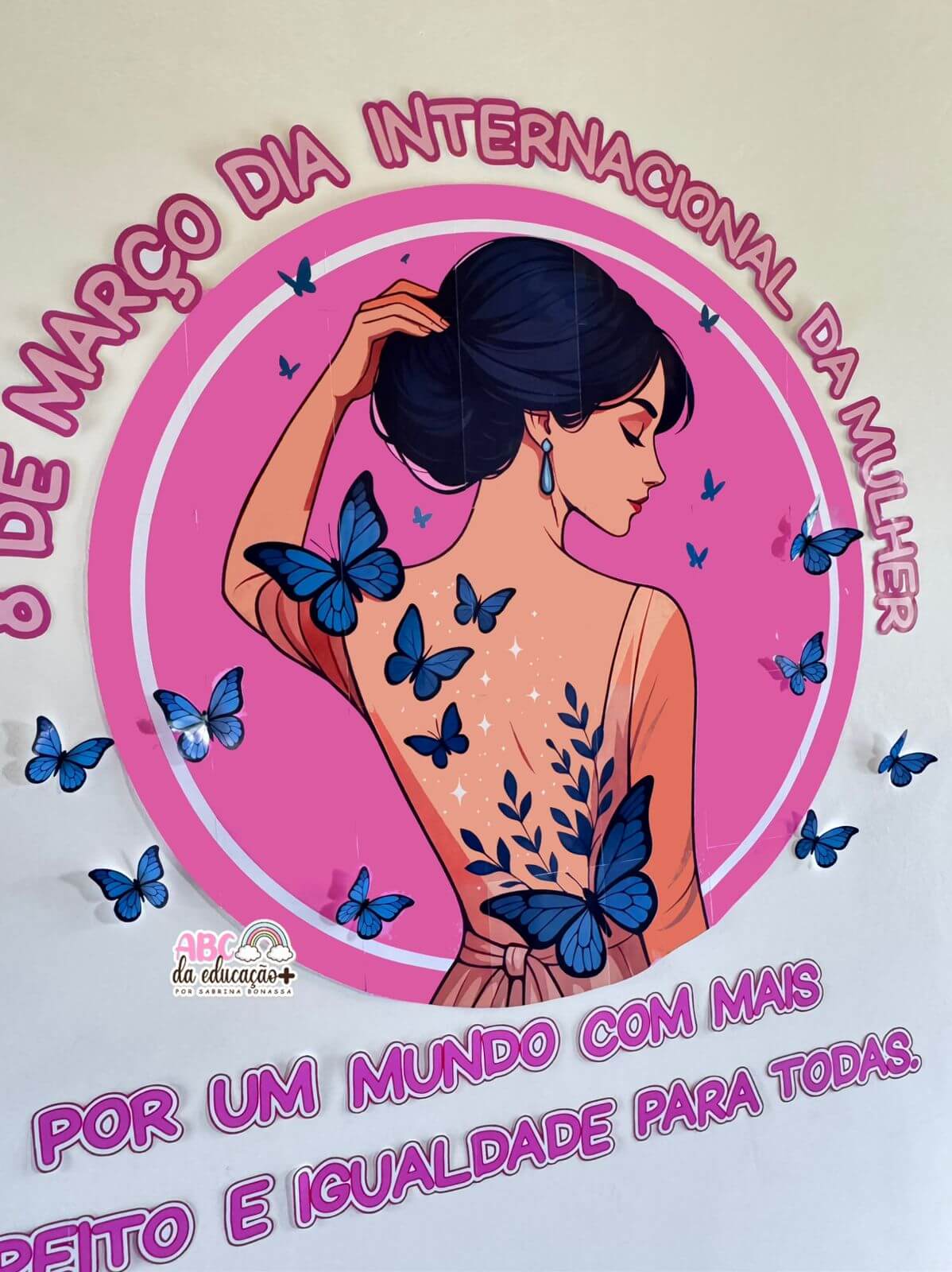 Painel Circular Dia da Mulher - Imagem 2