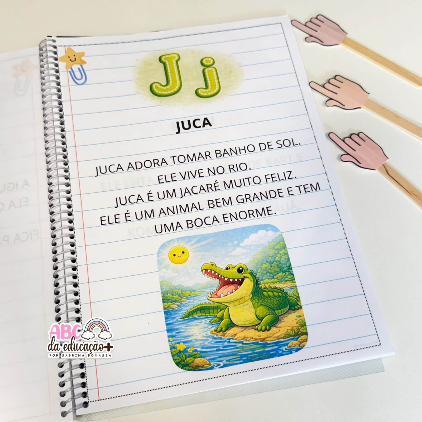 Apostila A a Z com Textos Simples para Alfabetizar - Imagem 4