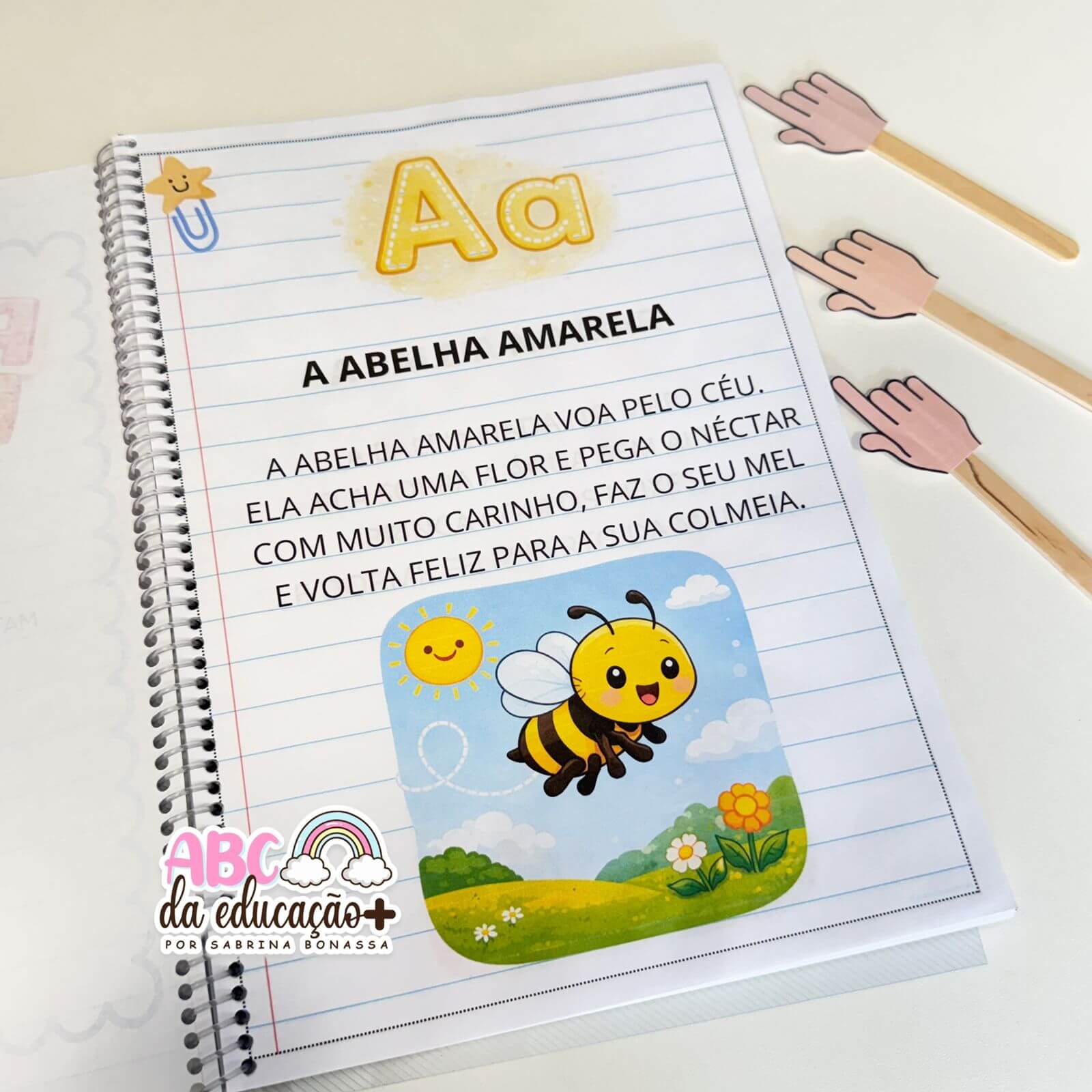 Apostila A a Z com Textos Simples para Alfabetizar - Imagem 5