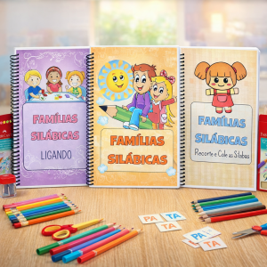 Combo Apostila Família Silábica – 3 em 1 – 70 páginas
