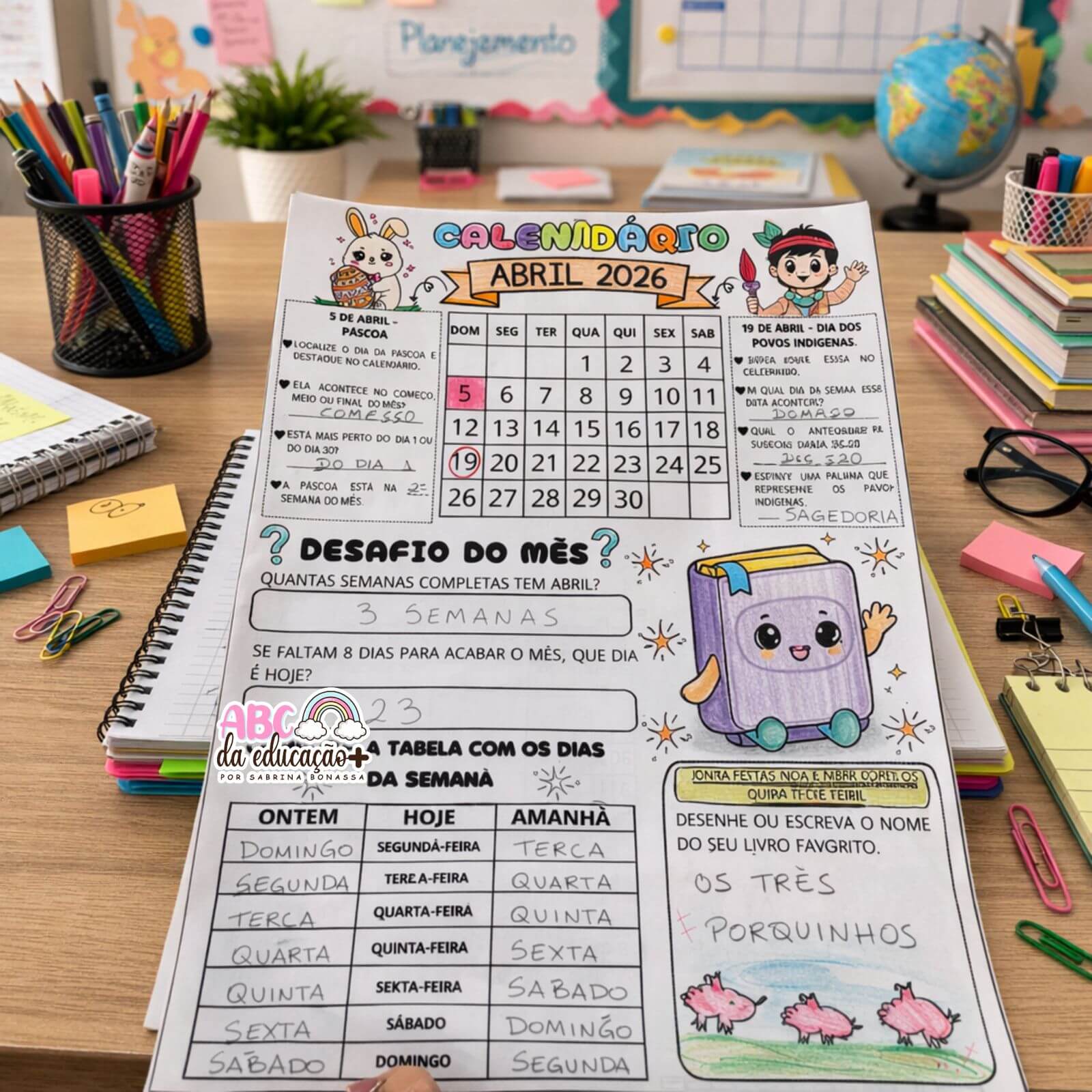 Explorando o Calendário – Abril 2026 - Imagem 4