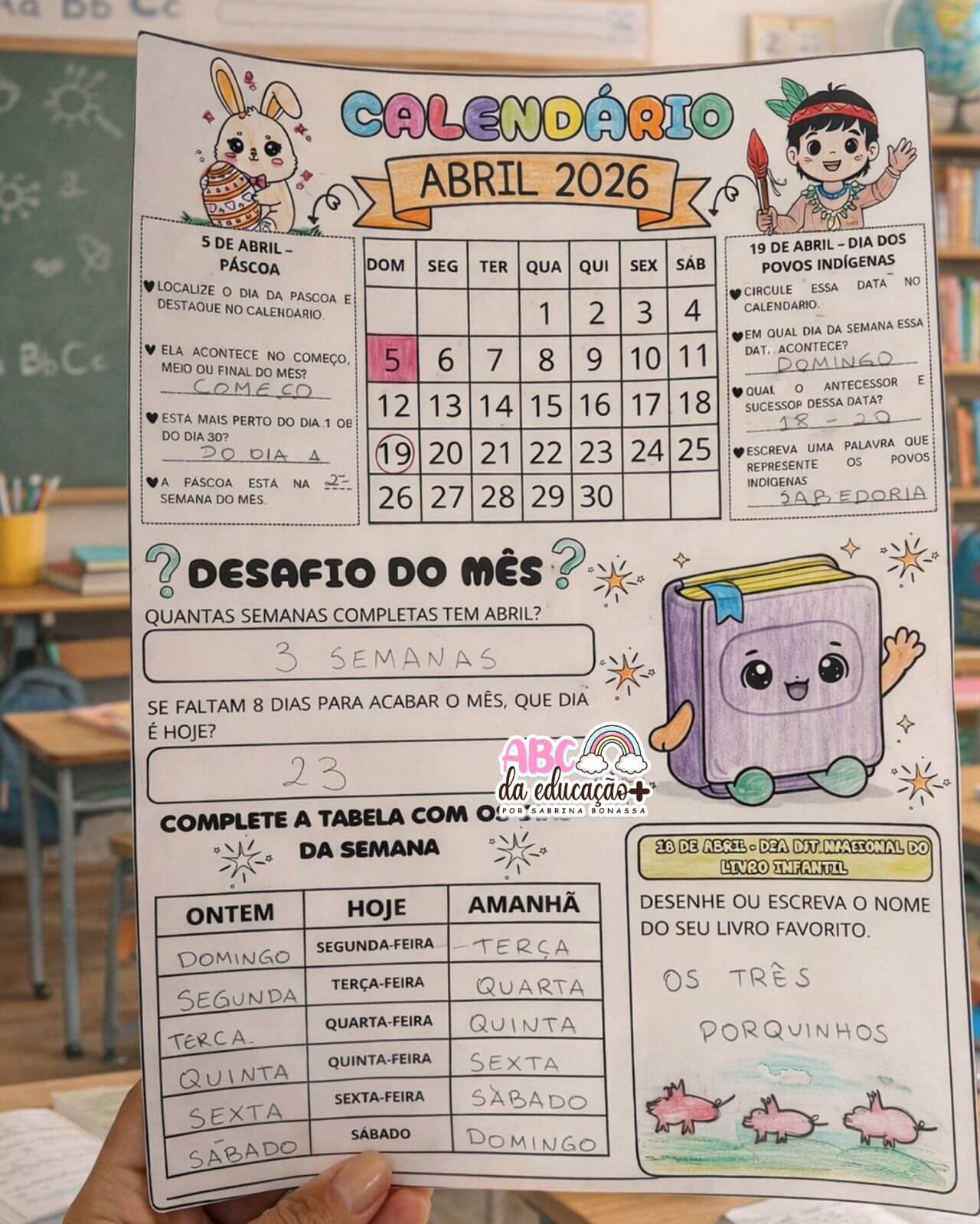 Explorando o Calendário – Abril 2026 - Imagem 3