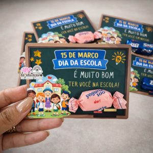 Cartão Quadro Escolar – Dia da Escola