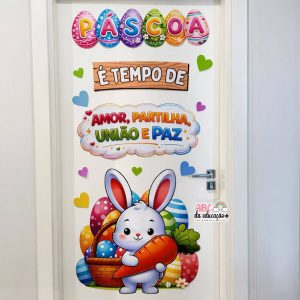 Painel D de Páscoa para Porta – Coelhinho