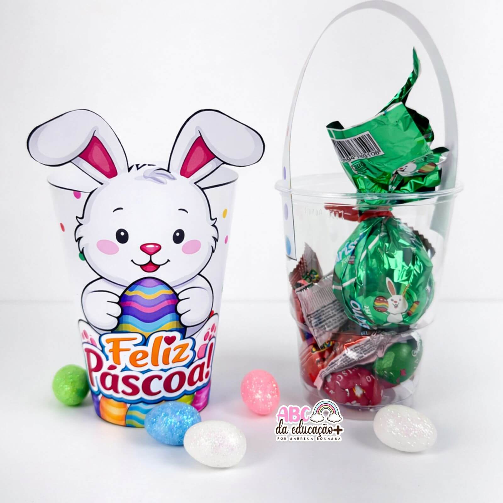 Lembrancinha Copo de Páscoa Coelhinho - Imagem 4