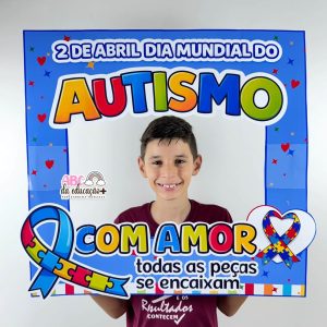 Moldura para Fotos – Dia Mundial do Autismo Quadrada