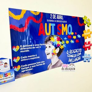 Kit Autismo Completo – Painel + Caixa + Folheto