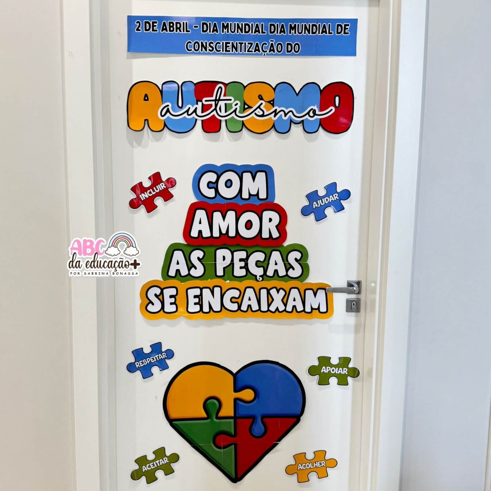 Painel de Porta + Panfleto Informativo Autismo - Imagem 5