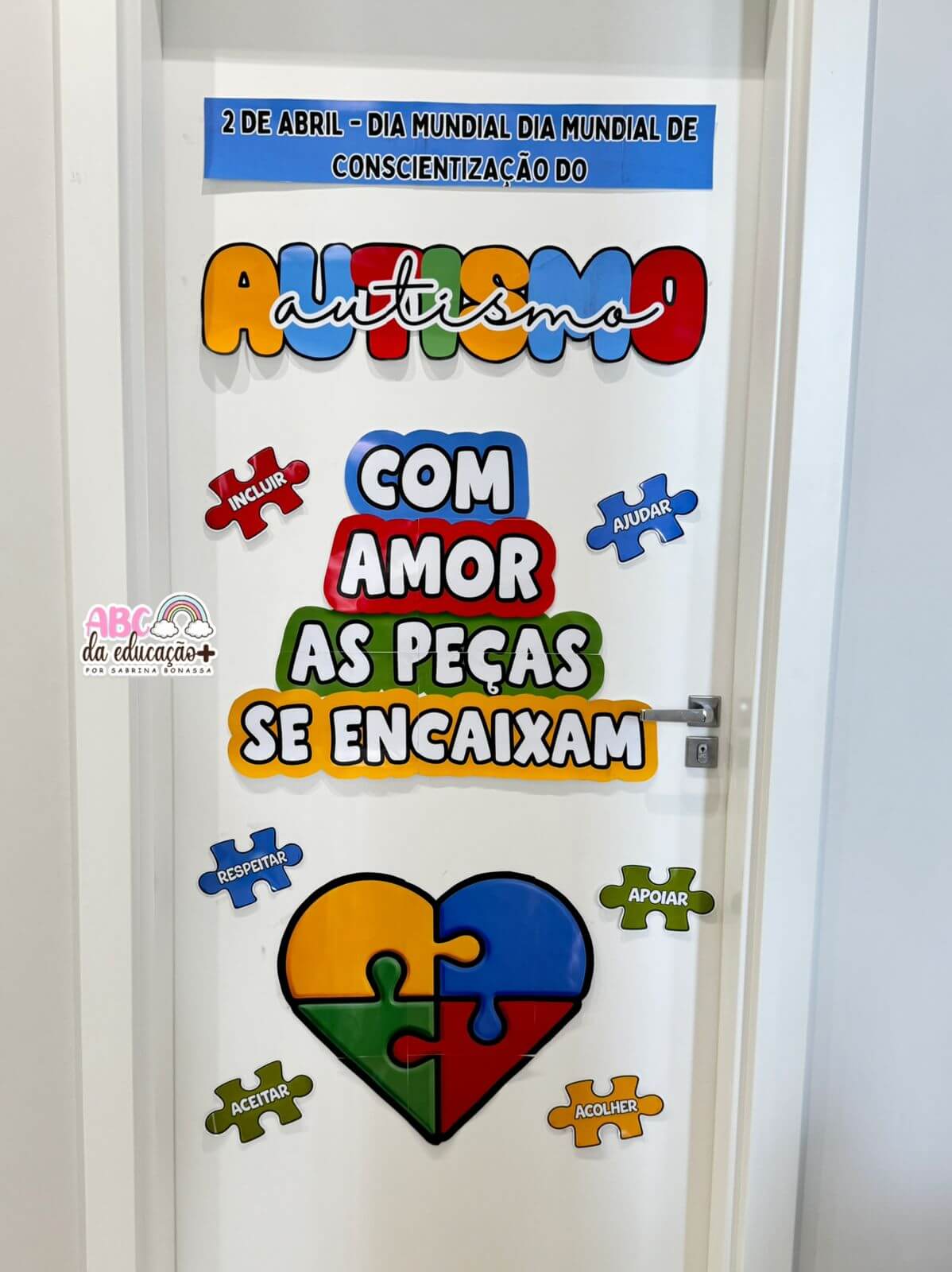 Painel de Porta + Panfleto Informativo Autismo - Imagem 3