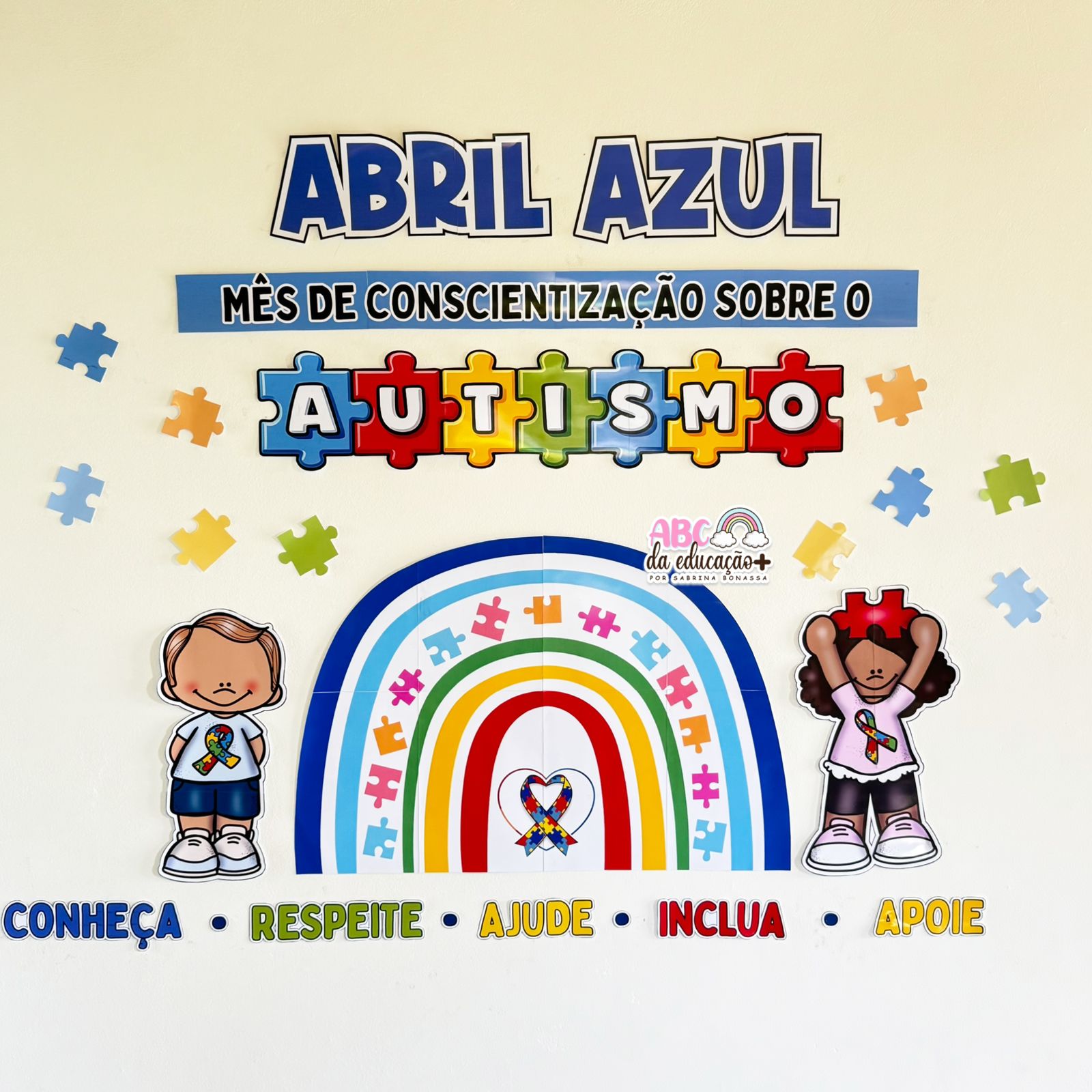 Painel Abril Azul – Conscientização sobre o Autismo