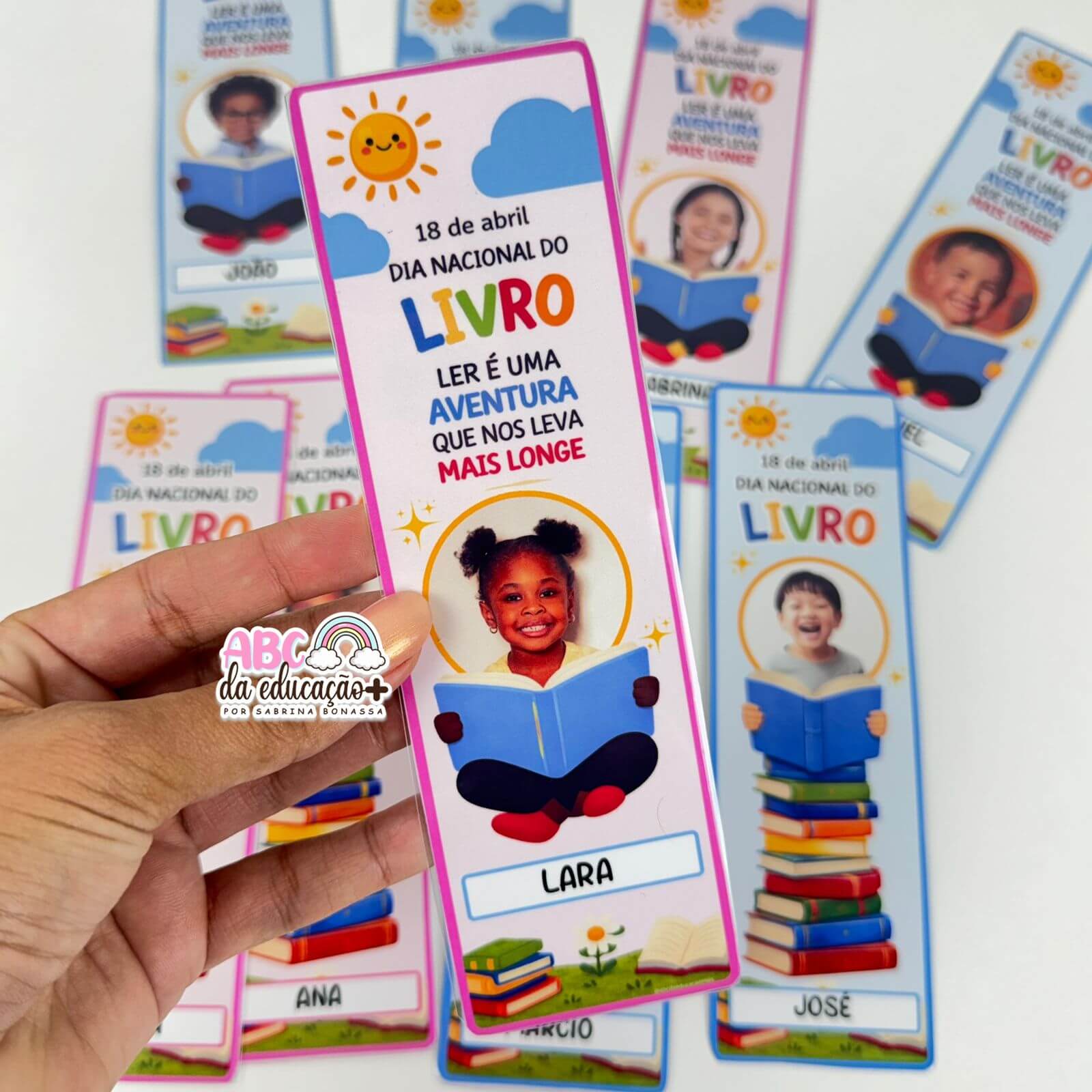 Marcadores Personalizados com Foto – Dia do Livro Infantil - Imagem 8
