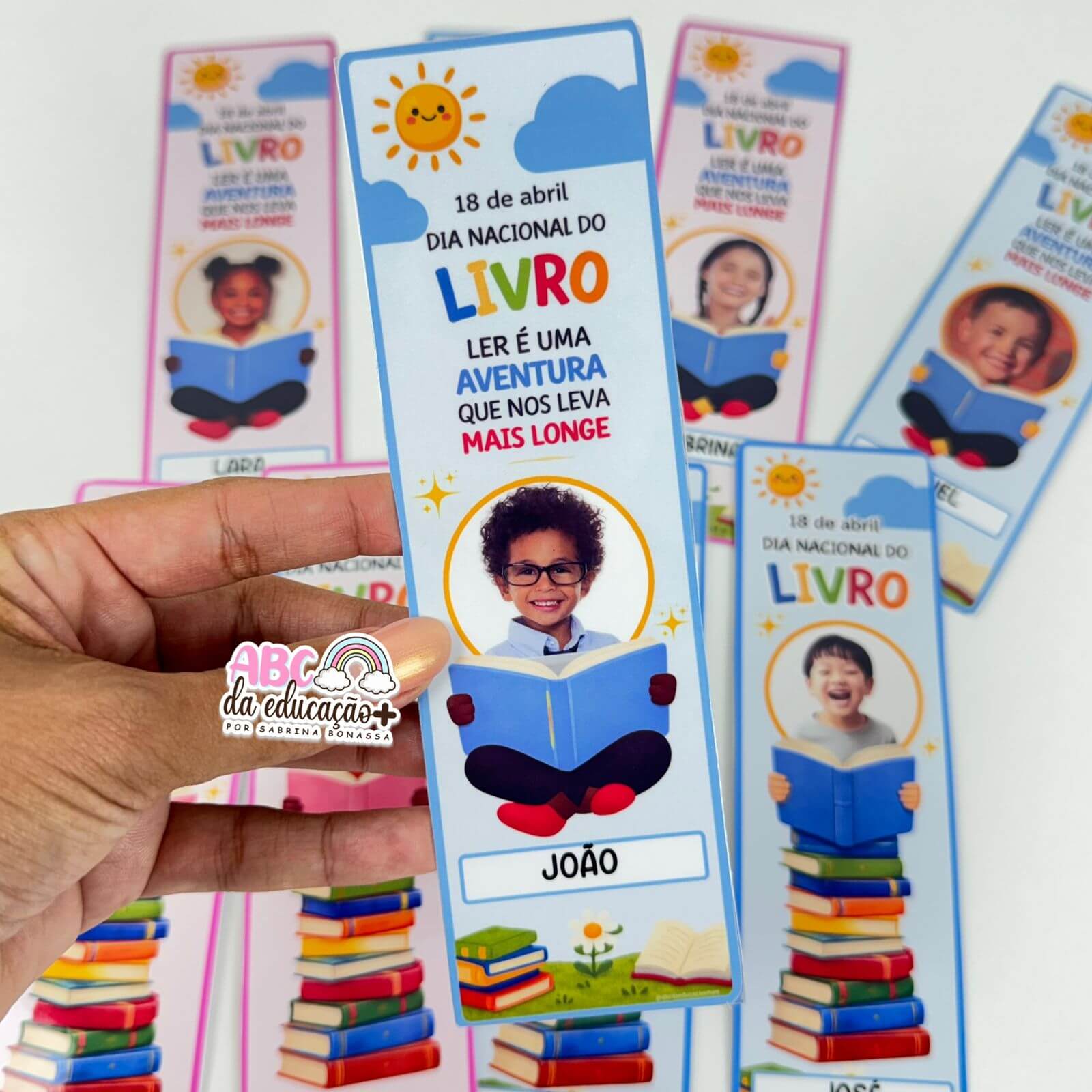 Marcadores Personalizados com Foto – Dia do Livro Infantil - Imagem 7