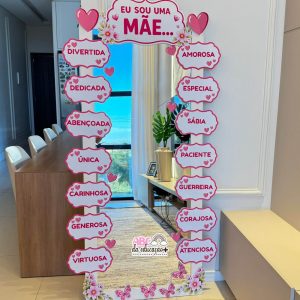 Painel Decorativo Dia das Mães para Espelho