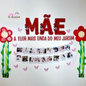 Painel Dia das Mães Interativo + Fotos Editáveis