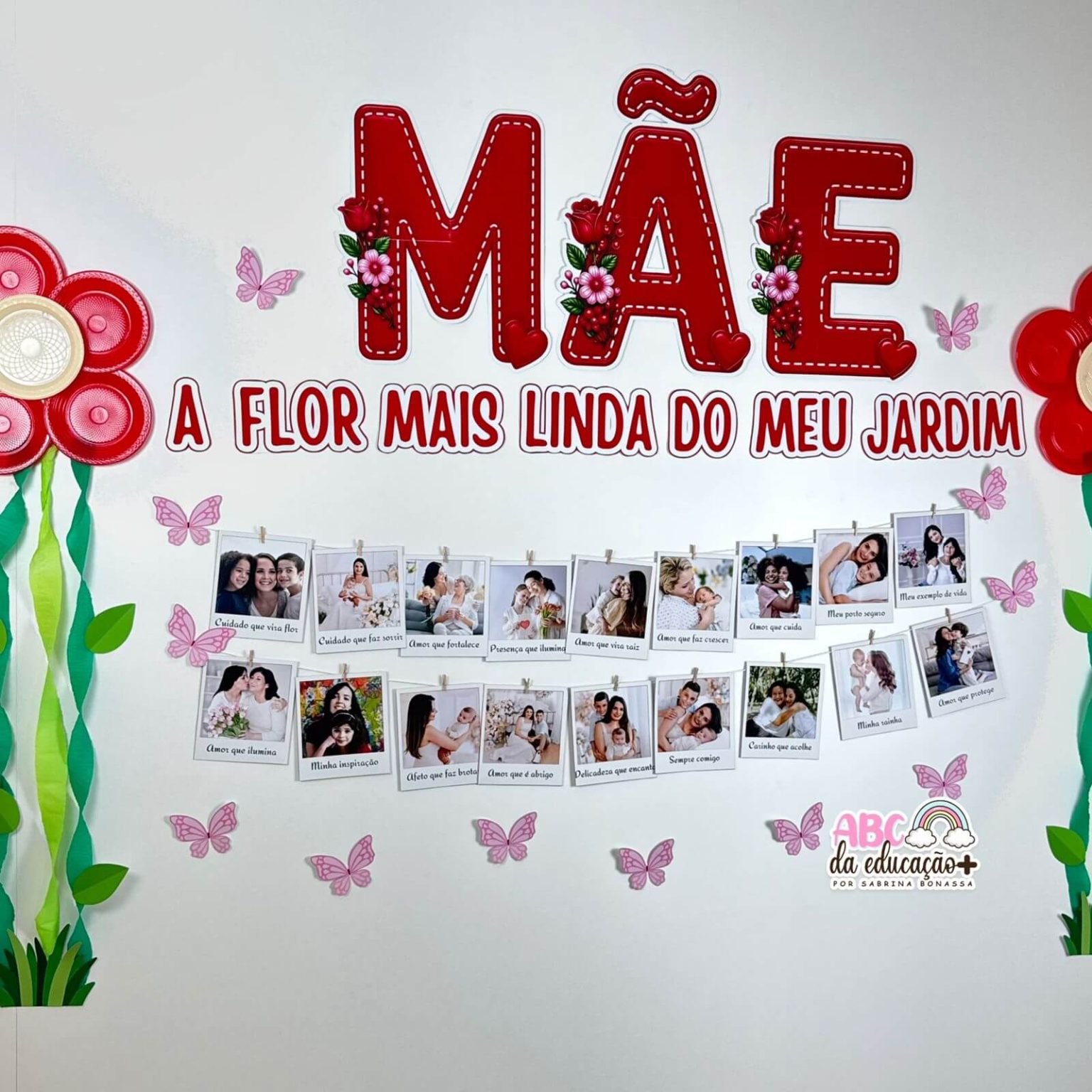 Painel Dia das Mães Interativo + Fotos Editáveis – Loja ABC da Educação ...