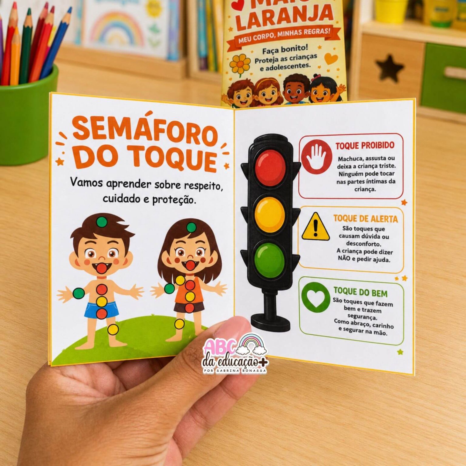 Livrinho Informativo Dobrável – Maio Laranja – Loja ABC da Educação ...