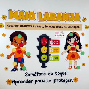 Painel Semáforo do Toque Maio Laranja