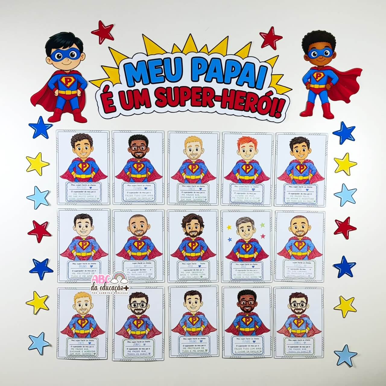 Painel Participativo Dia dos Pais – Meu Papai é um Super-Herói