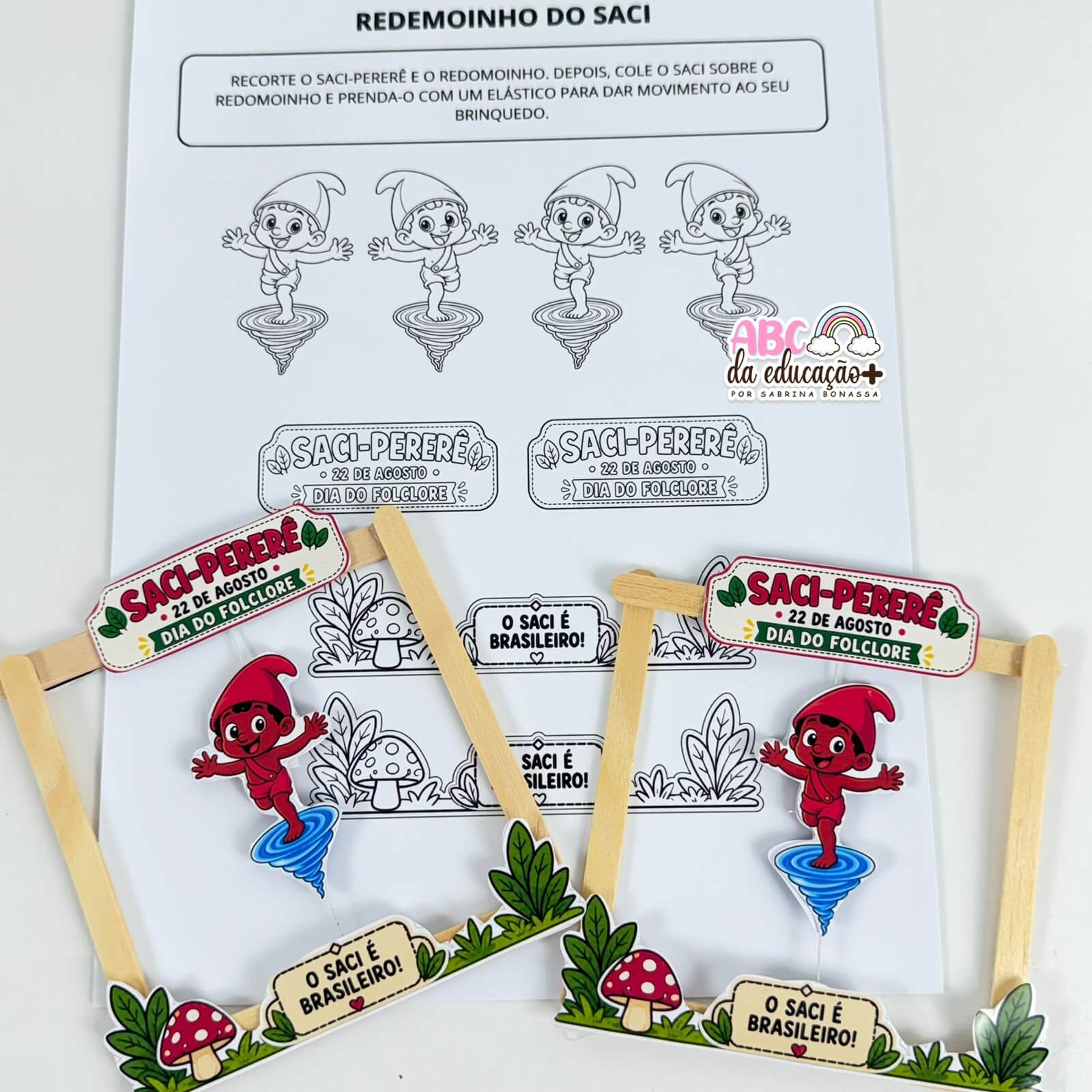 Redemoinho do Saci – Brinquedo Folclore Brasileiro - Imagem 6