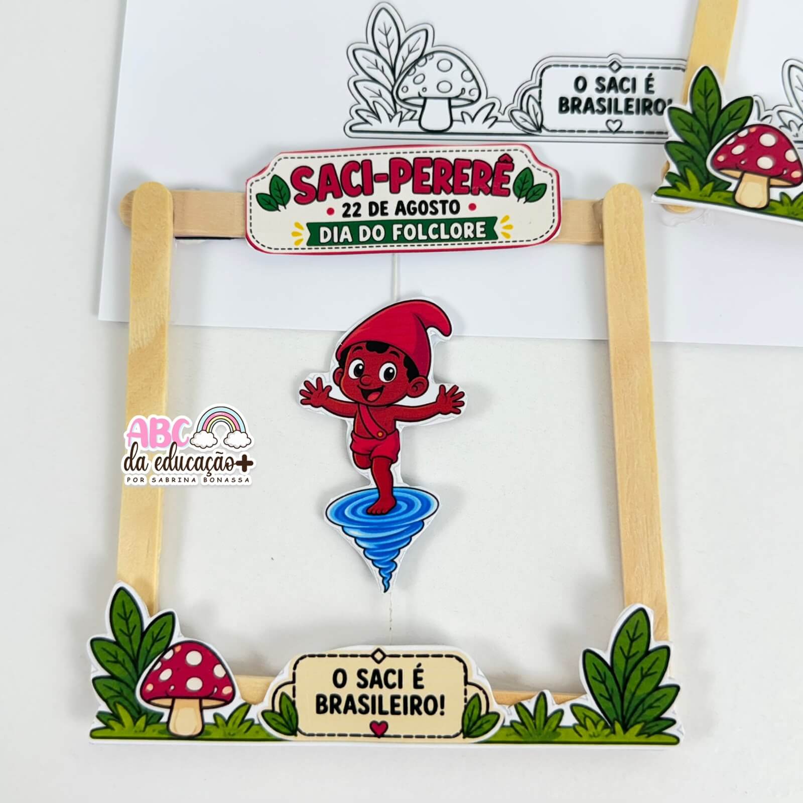 Redemoinho do Saci – Brinquedo Folclore Brasileiro - Imagem 4