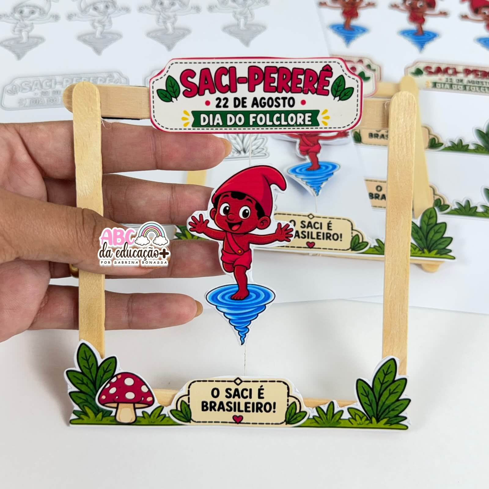 Redemoinho do Saci – Brinquedo Folclore Brasileiro - Imagem 2