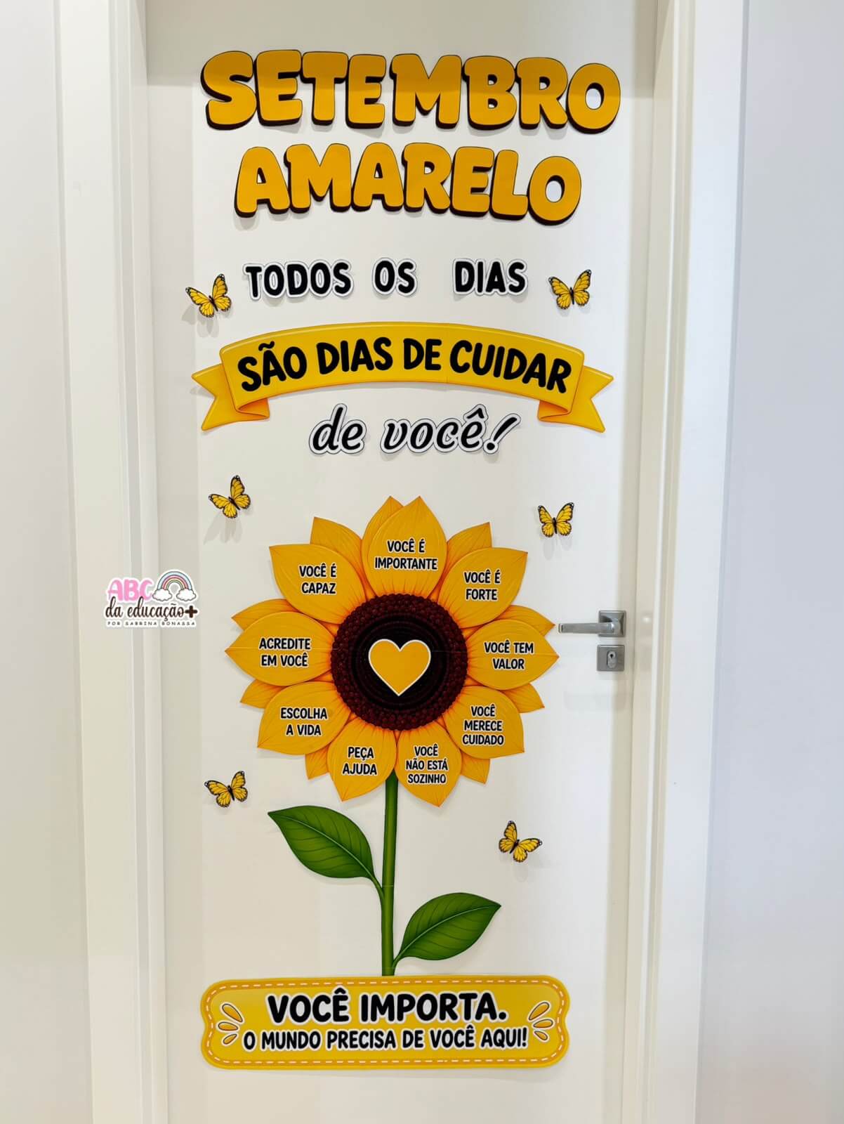 Painel de Porta Girassol - Setembro Amarelo - Imagem 6
