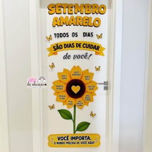 Painel de Porta Girassol - Setembro Amarelo