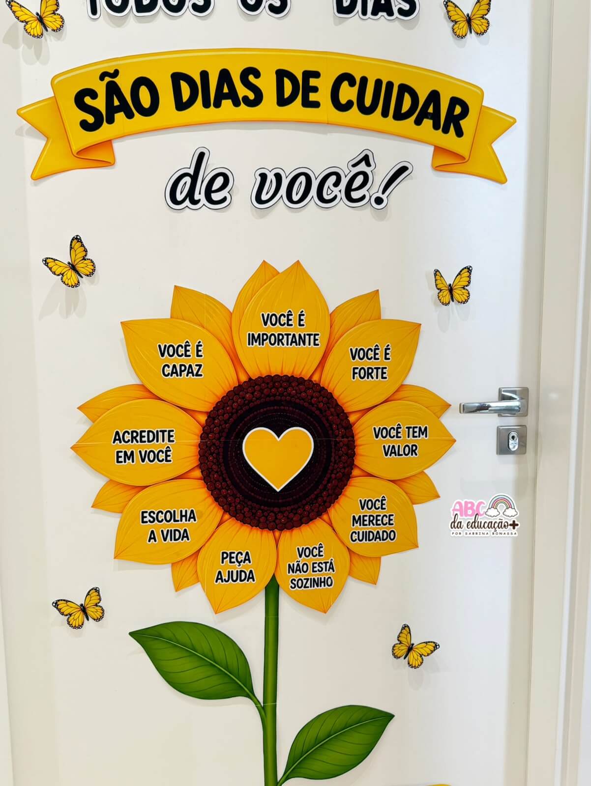 Painel de Porta Girassol - Setembro Amarelo - Imagem 3