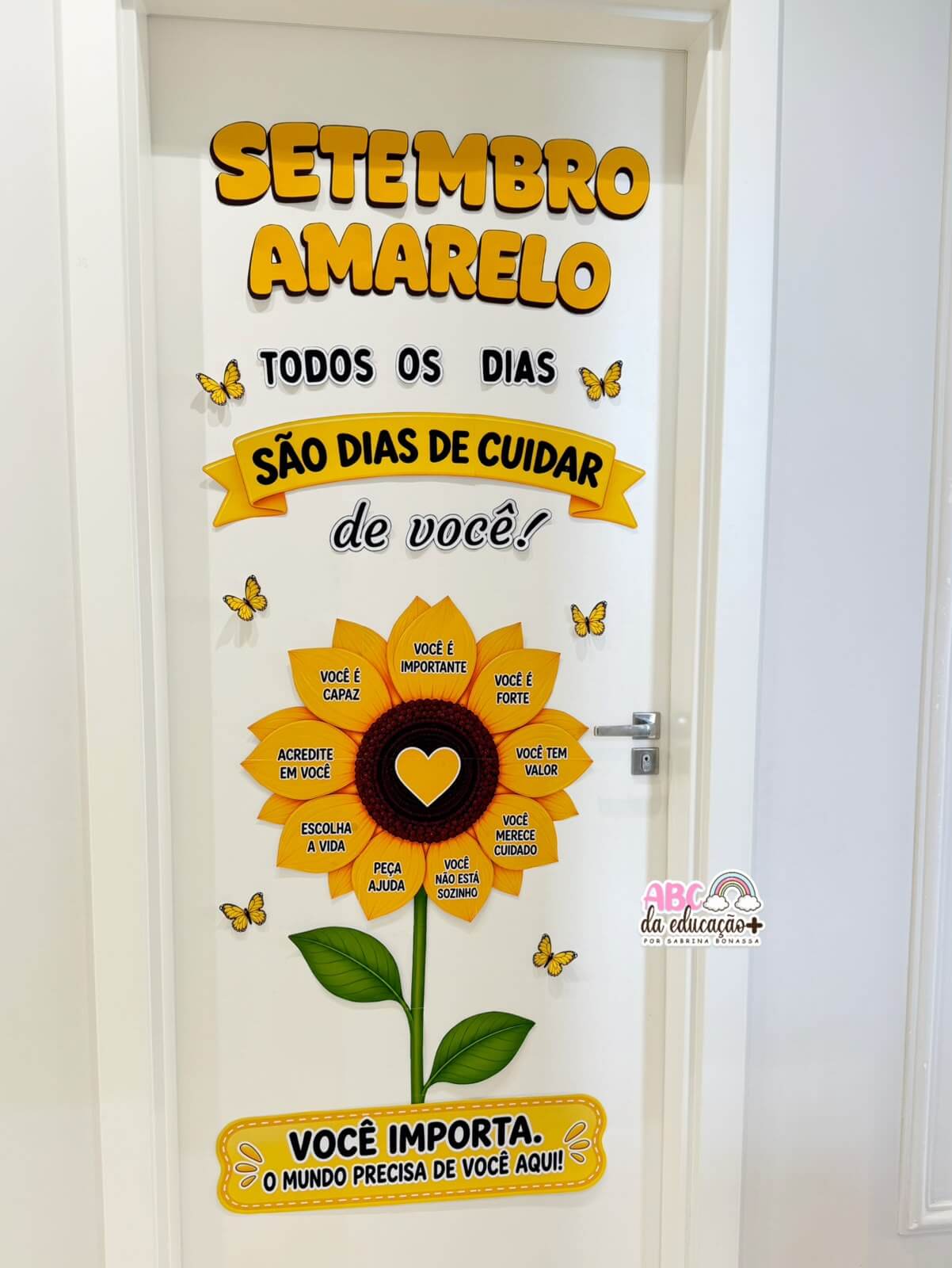 Painel de Porta Girassol - Setembro Amarelo - Imagem 2