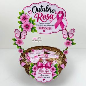 Cesta de Mensagens Outubro Rosa