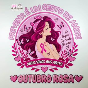 Painel Circular Outubro Rosa