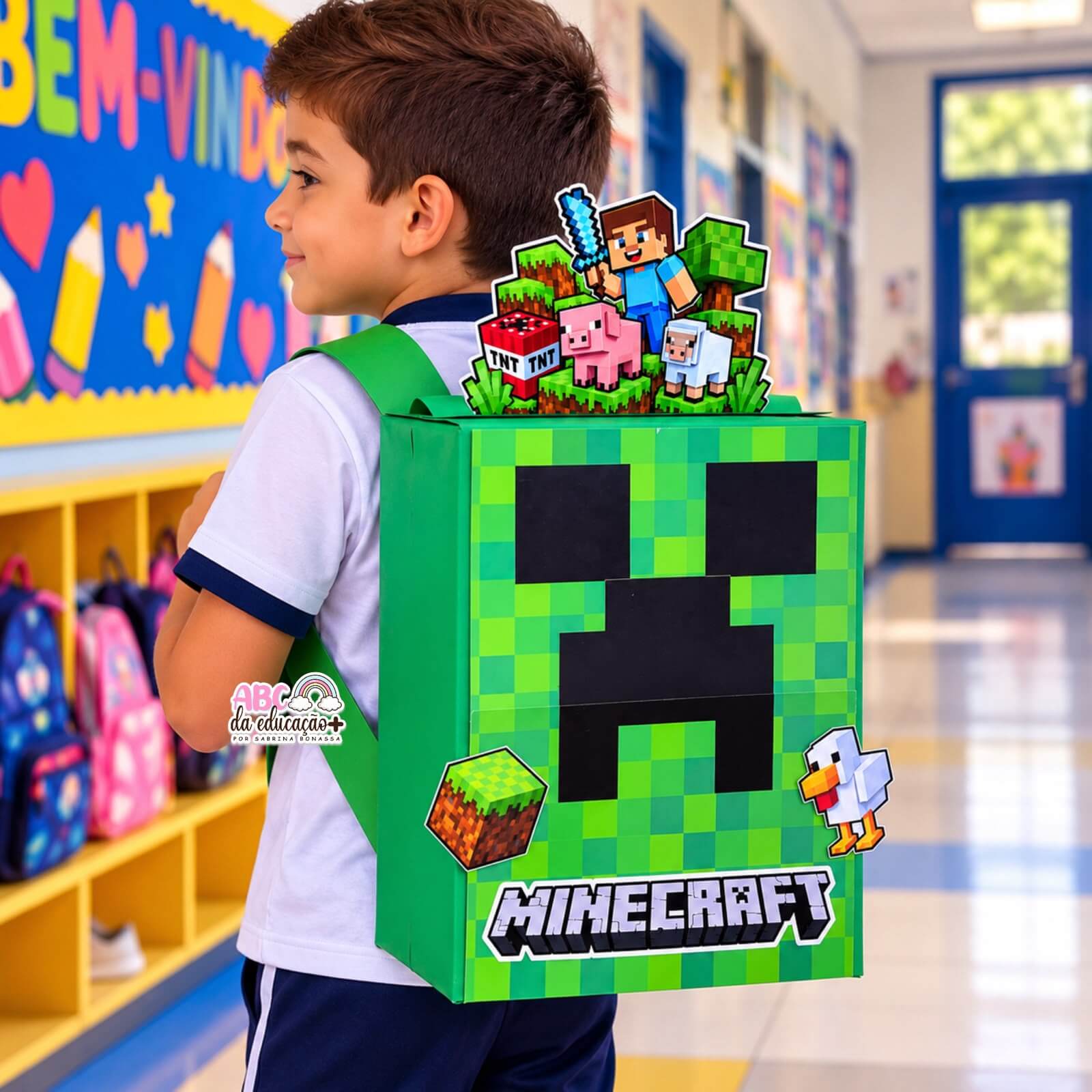 Mochila Maluca Minecraft