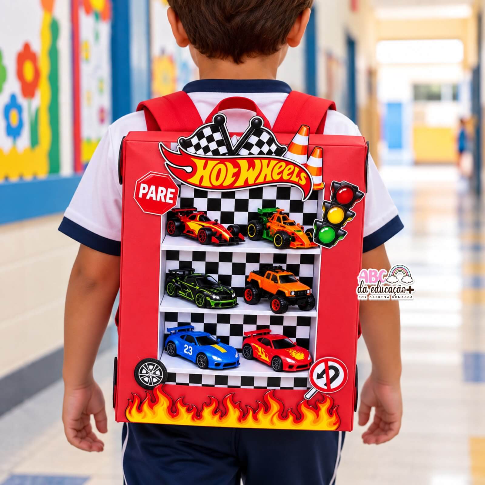 Mochila Maluca Hot Wheels